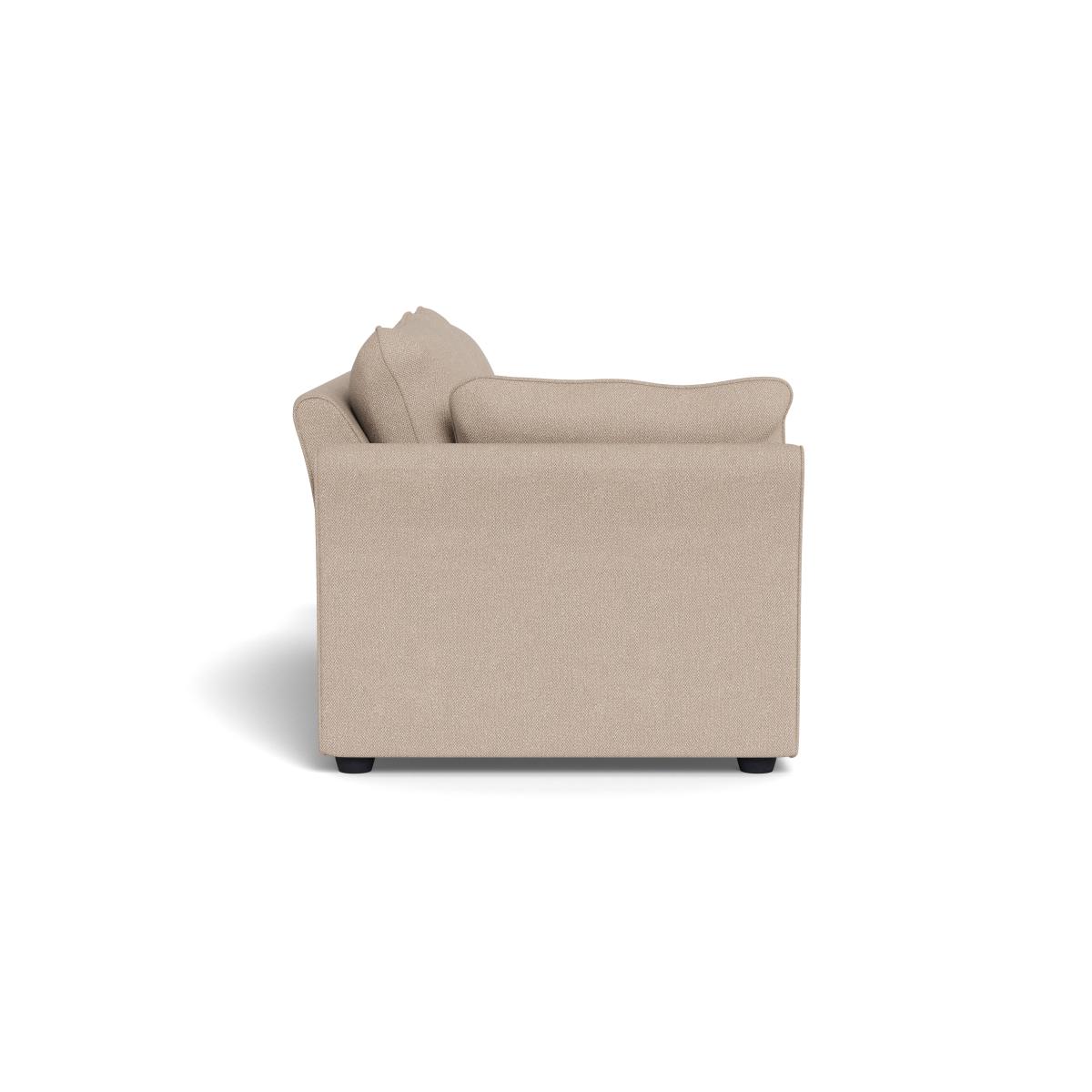 Heal's Tailor Large Unit Left Hand Facing Boucle Tweed Pearl Natural Beech Feet – image 3