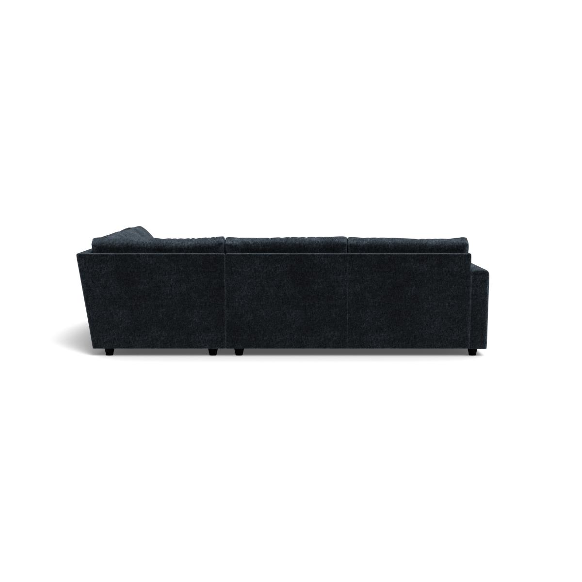 Heal's Nimbus II Full Corner Sofa (K+M+N) Boucle Velvet Space Black Feet – image 3