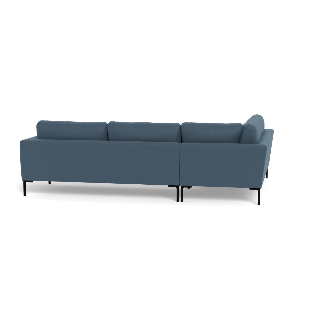 Heal's Eton Left Hand Facing Corner Sofa Capelo LinenCotton Mineral Black Feet - Heal's UK Furniture – image 5