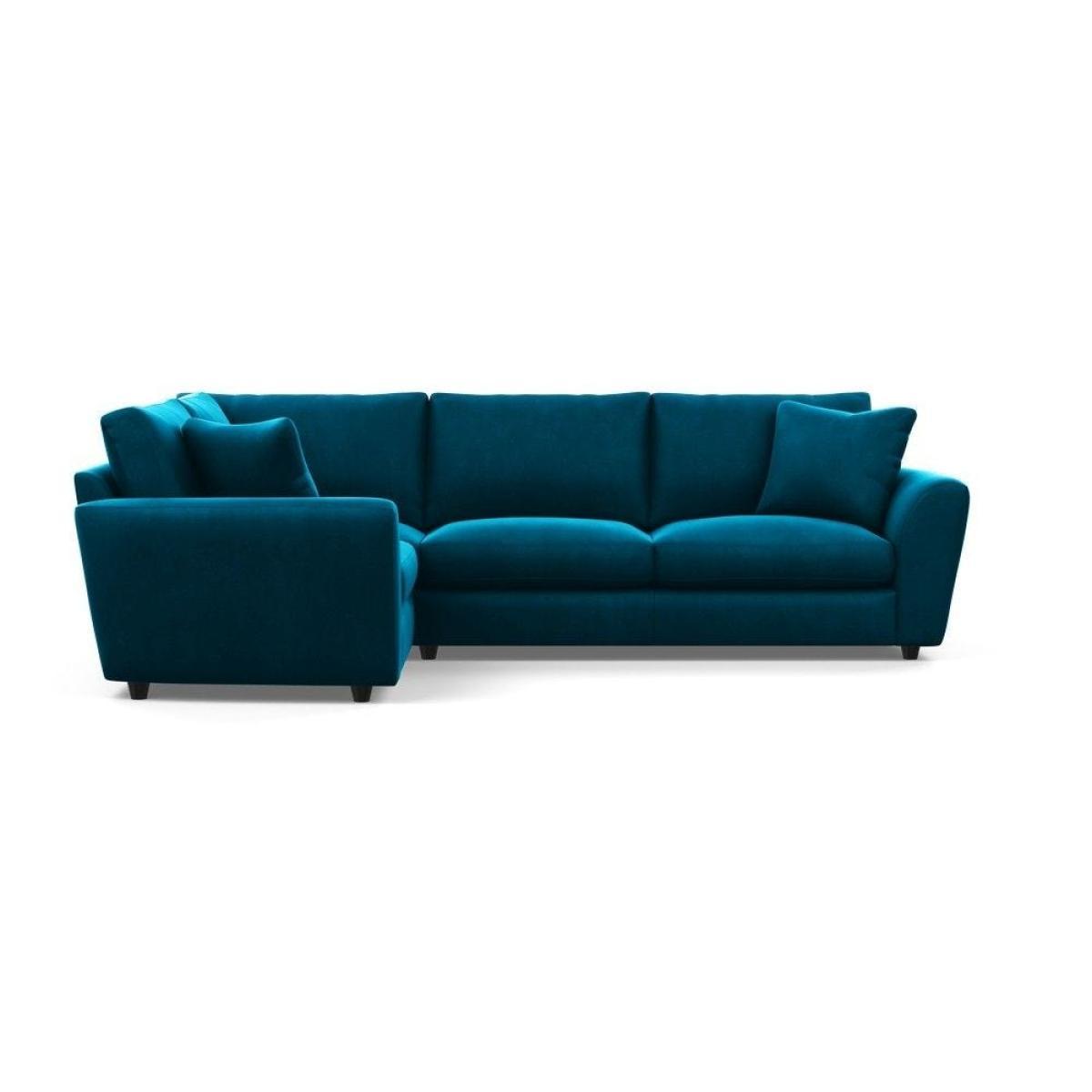 Heal's Snooze Left Hand Facing Corner Sofa Velvet Mink Black Feet - Heal's UK Furniture – image 12