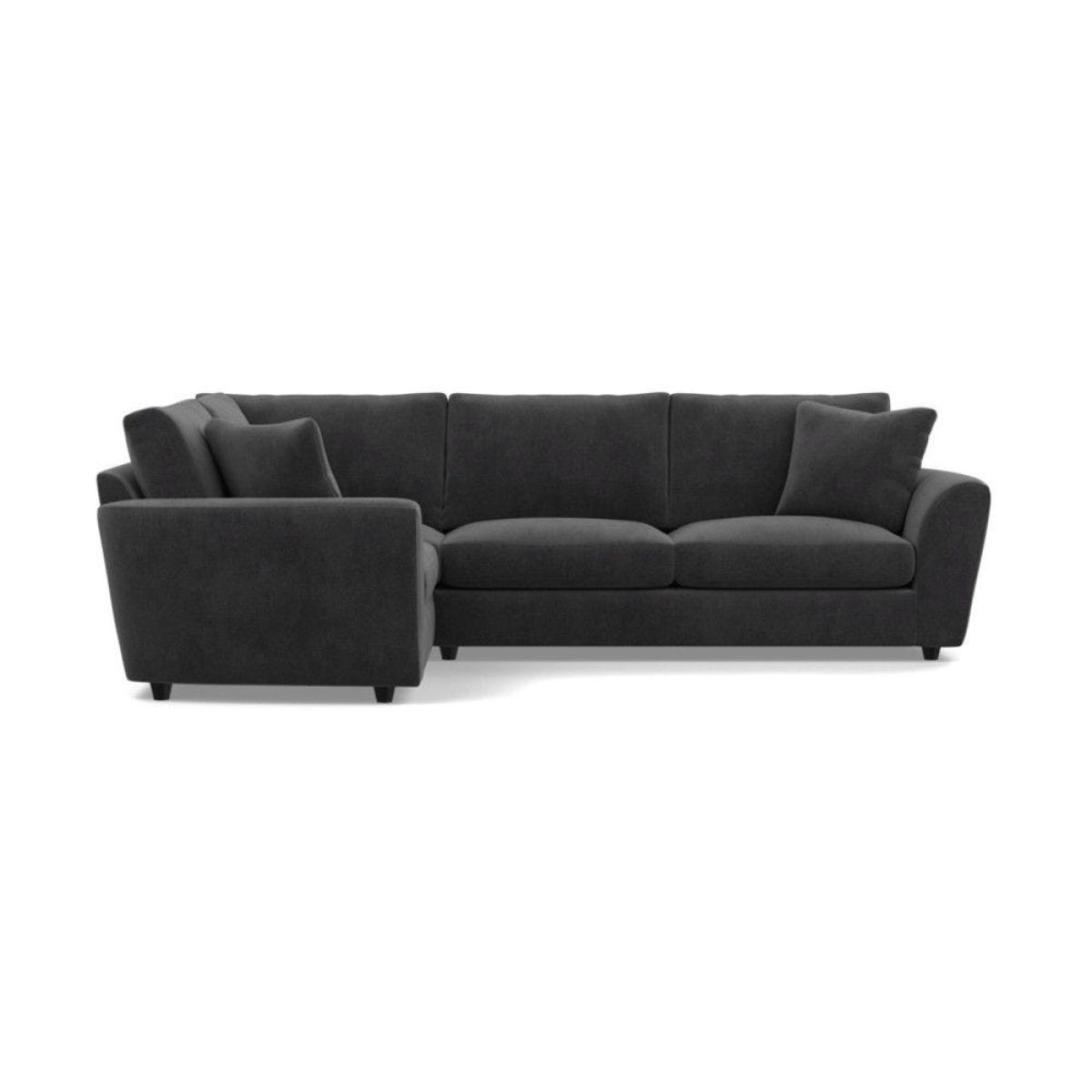 Heal's Snooze Left Hand Facing Corner Sofa Velvet Mink Black Feet - Heal's UK Furniture – image 19