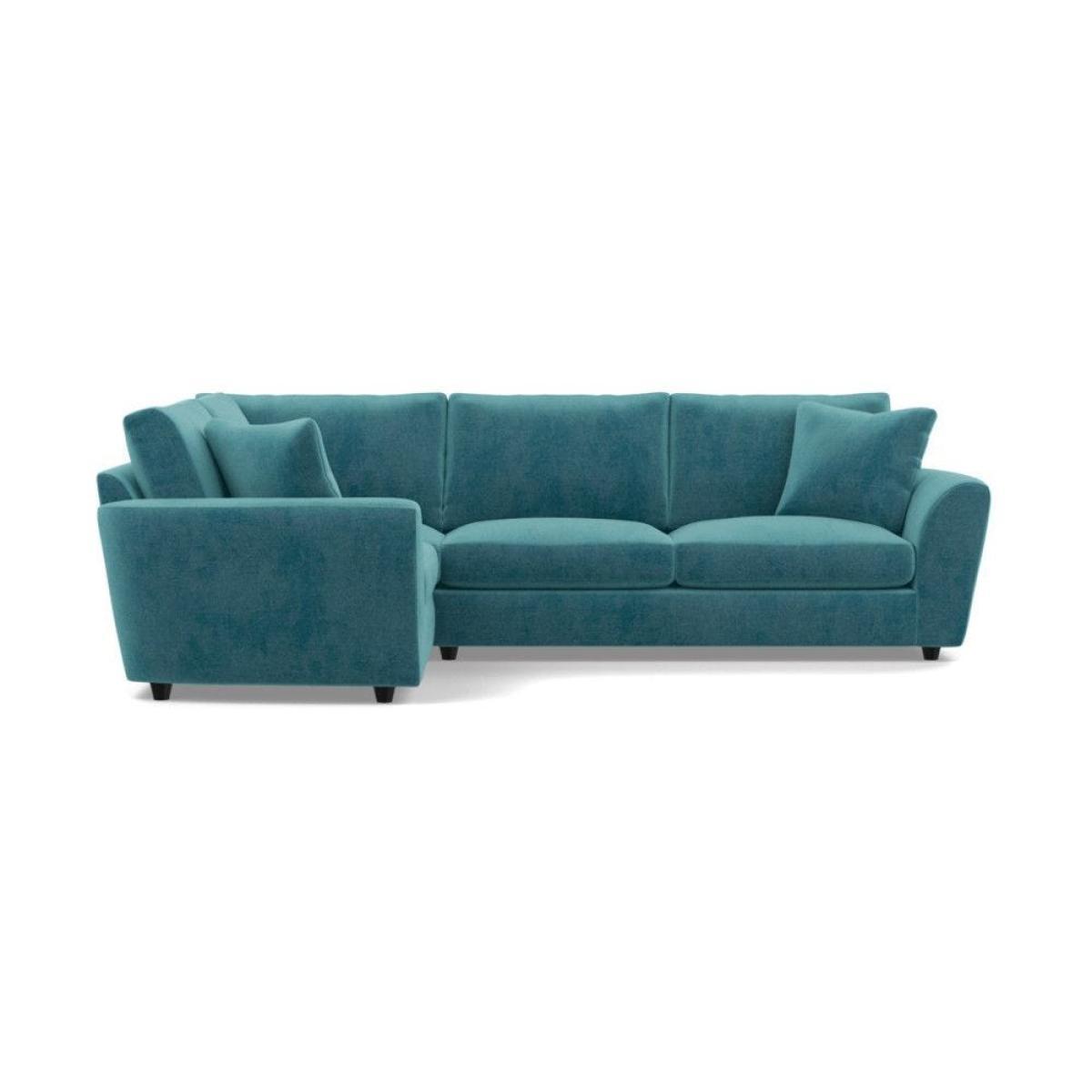 Heal's Snooze Left Hand Facing Corner Sofa Velvet Mink Black Feet - Heal's UK Furniture – image 35