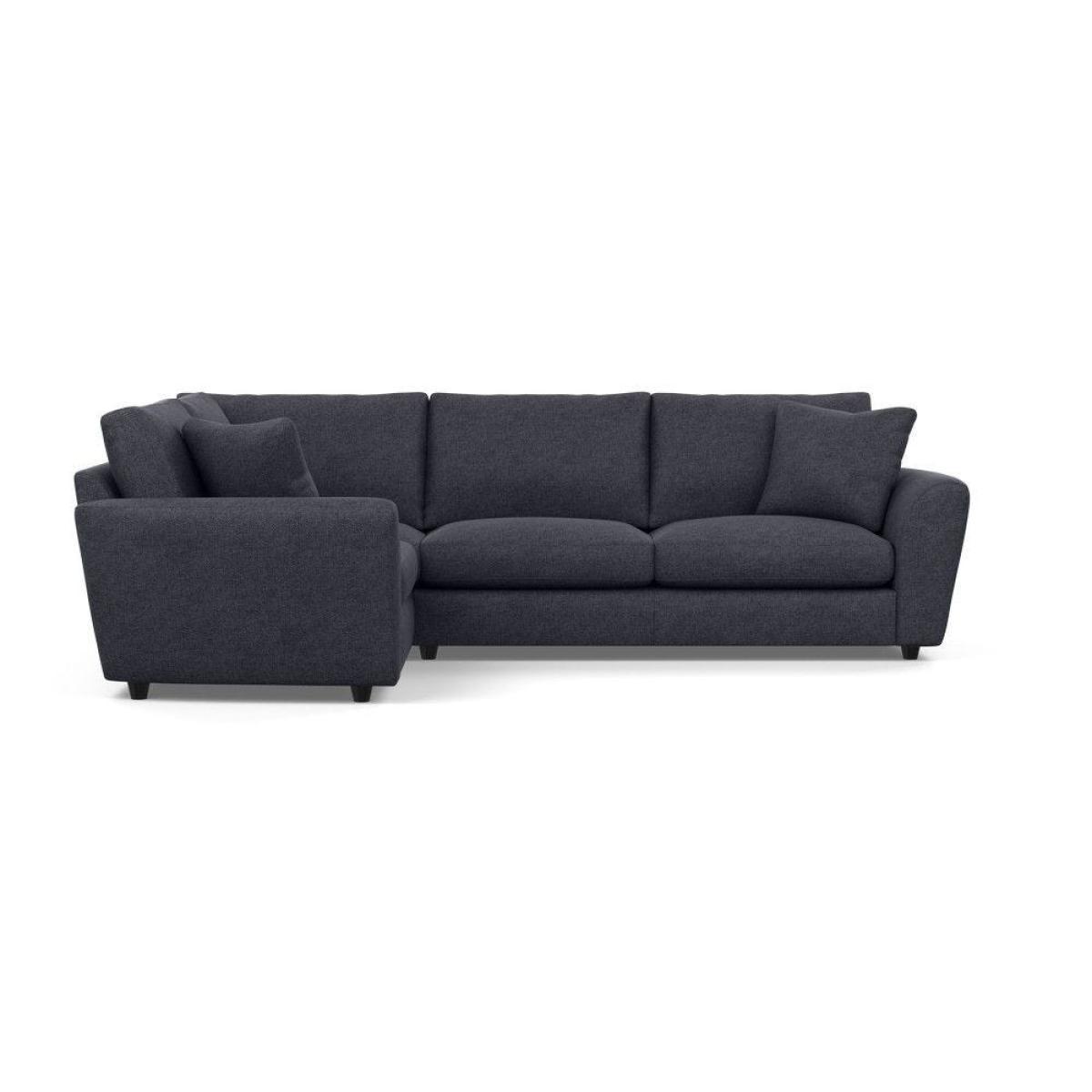 Heal's Snooze Left Hand Facing Corner Sofa Velvet Mink Black Feet - Heal's UK Furniture – image 8