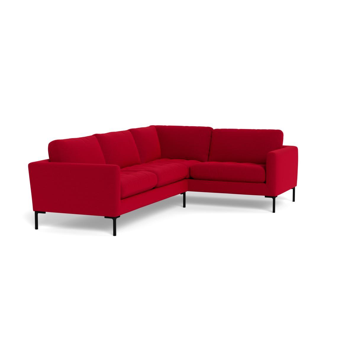 Heal's Eton Right Hand Facing Corner Sofa Melton Wool Red Oxide Brass Feet - Heal's UK Furniture – image 2
