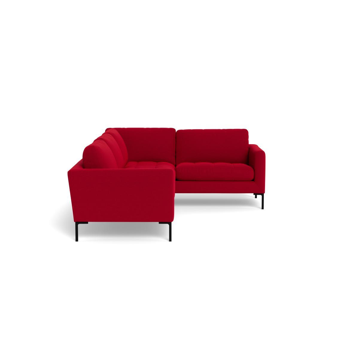 Heal's Eton Right Hand Facing Corner Sofa Melton Wool Red Oxide Brass Feet - Heal's UK Furniture – image 3