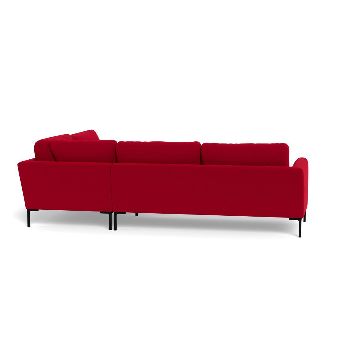 Heal's Eton Right Hand Facing Corner Sofa Melton Wool Red Oxide Brass Feet - Heal's UK Furniture – image 5