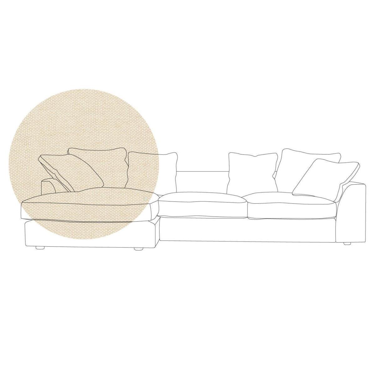 Heal's Cumulus Left Hand Facing Corner Sofa In Velvet - Heal's UK Furniture – image 6