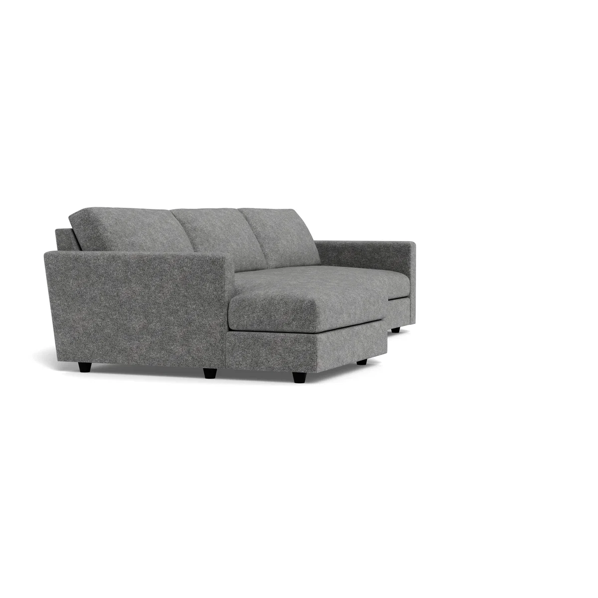Heal's Nimbus II LHF 4 Seater Corner Chaise Melton Wool Shale Black Feet – image 2