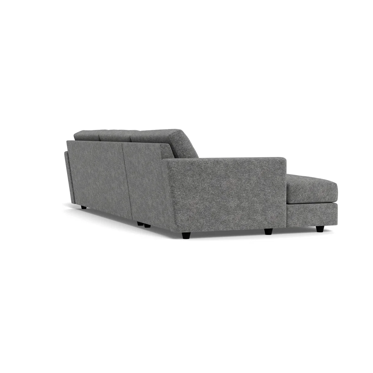 Heal's Nimbus II LHF 4 Seater Corner Chaise Melton Wool Shale Black Feet – image 4