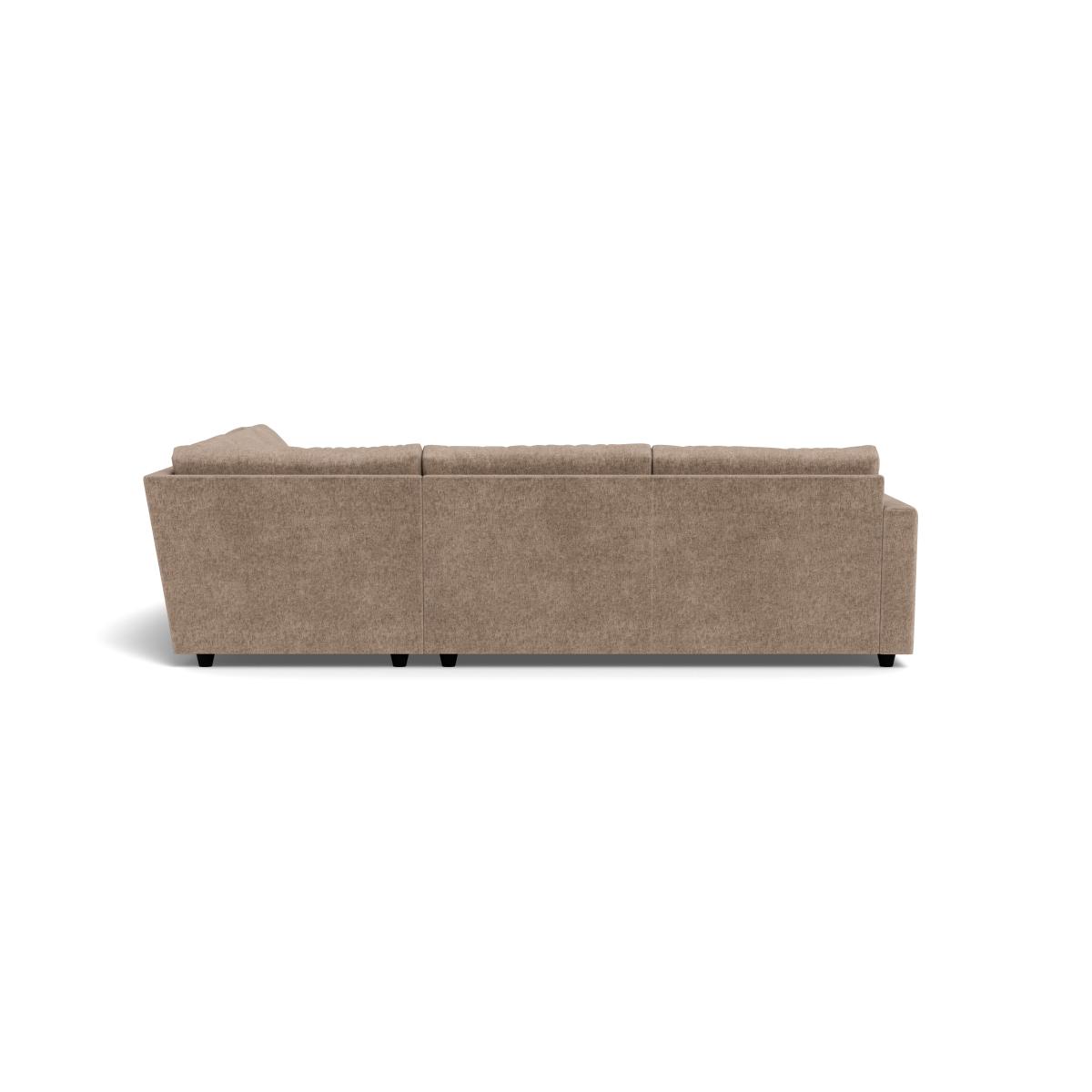 Heal's Nimbus II Full Corner Sofa (K+M+N) Boucle Velvet Rocky Black Feet – image 3