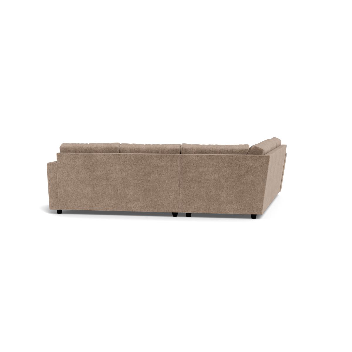 Heal's Nimbus II Full Corner Sofa (K+M+N) Boucle Velvet Rocky Black Feet – image 5