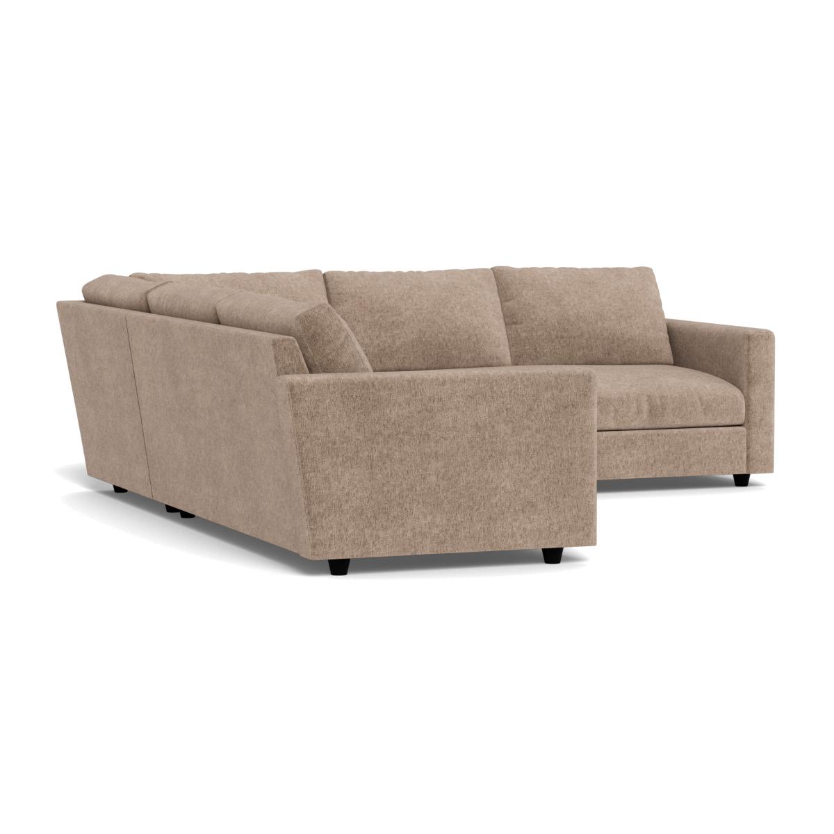 Heal's Nimbus II Full Corner Sofa (K+M+N) Boucle Velvet Rocky Black Feet – image 1
