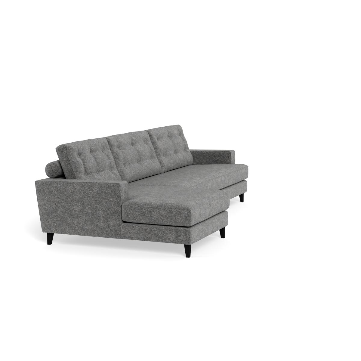 Heal's Mistral LHF Corner Sofa Melton Wool Shale Black – image 2