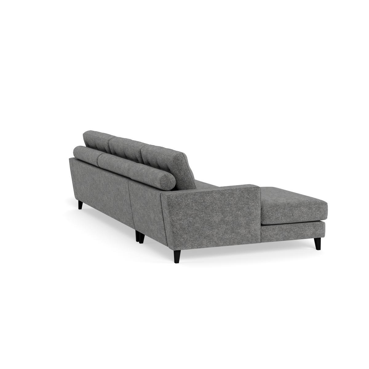 Heal's Mistral LHF Corner Sofa Melton Wool Shale Black – image 4