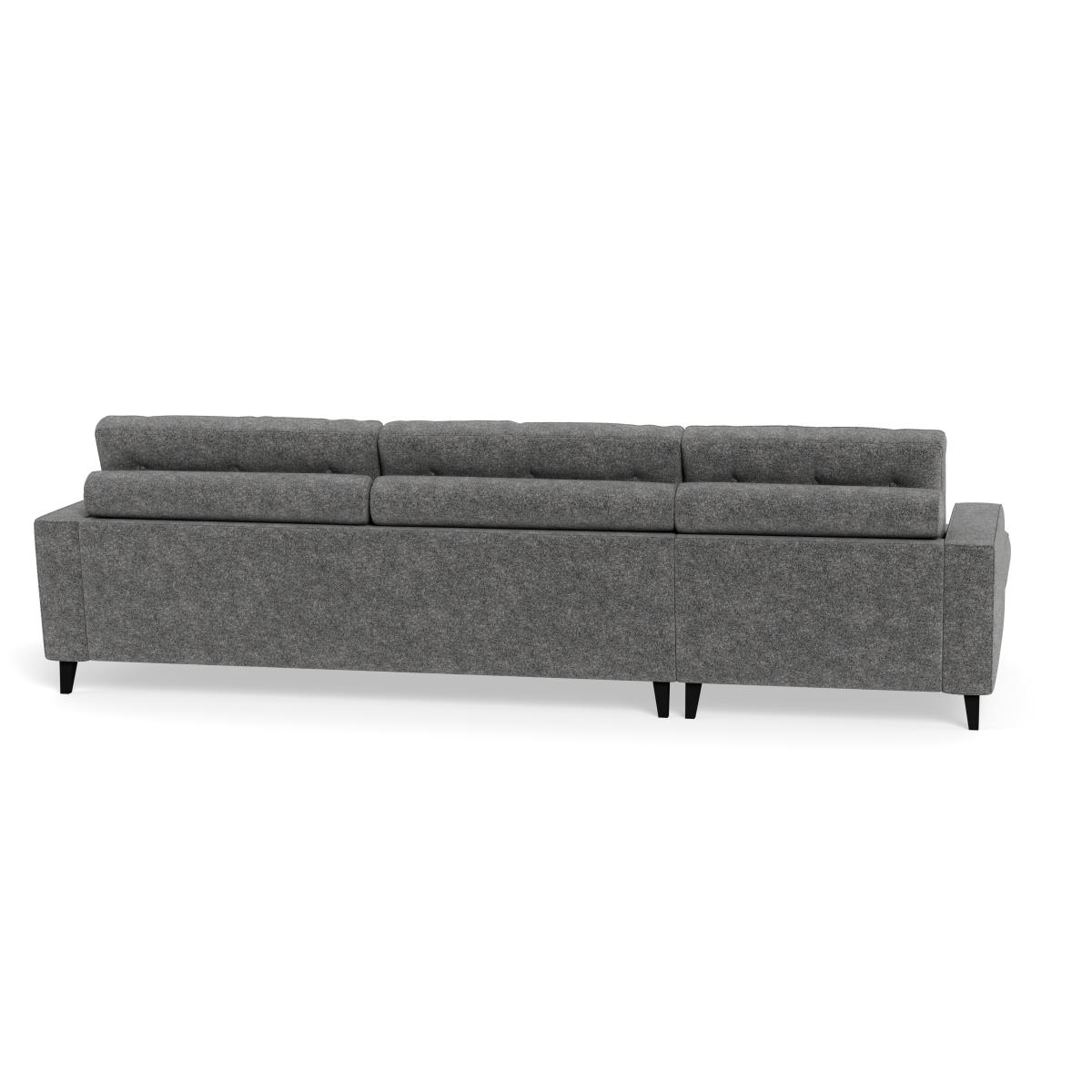 Heal's Mistral LHF Corner Sofa Melton Wool Shale Black – image 5