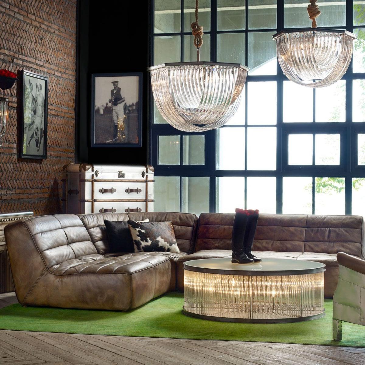 Timothy Oulton Shabby Corner Seat Savage Leather - Heal's UK Furniture – image 3