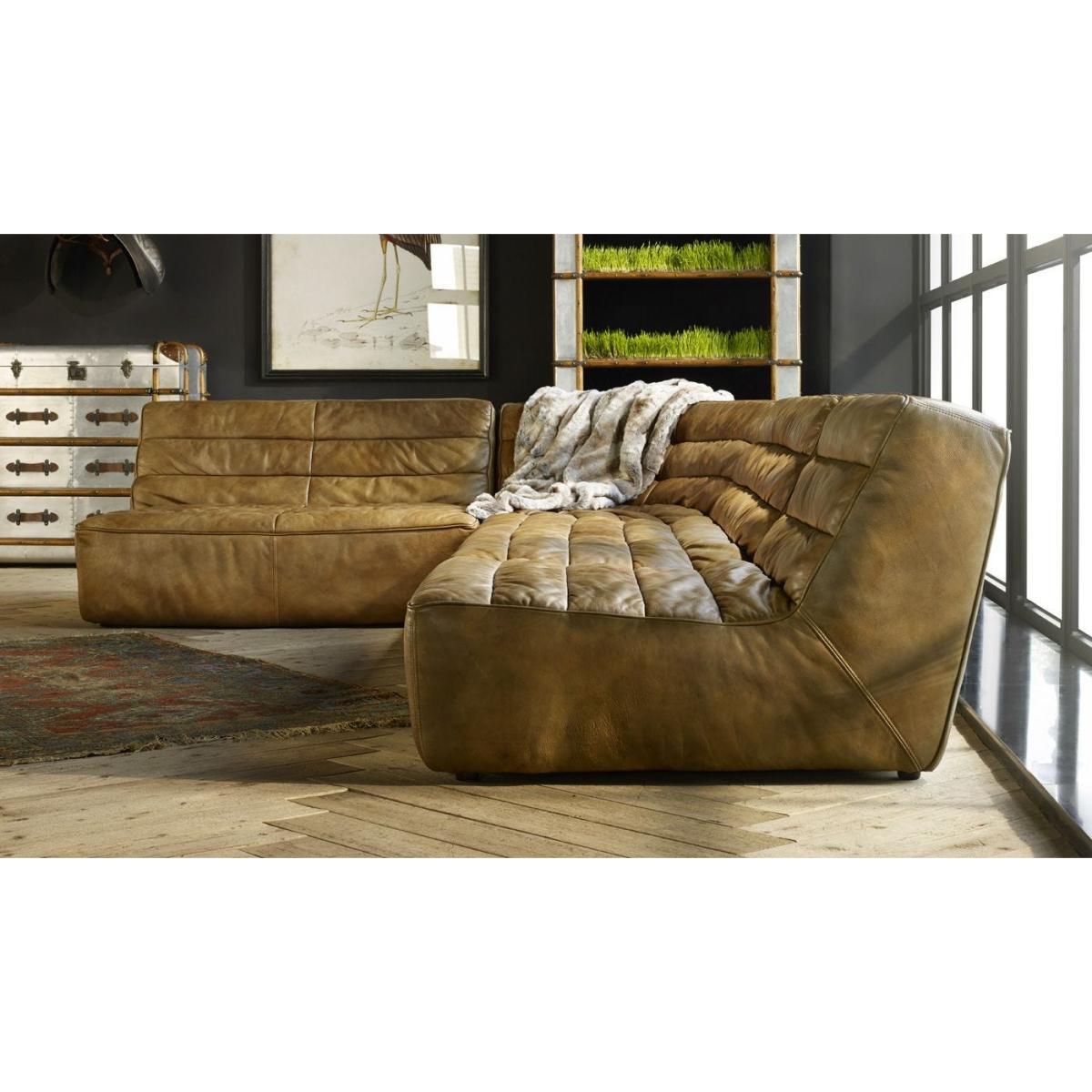 Timothy Oulton Shabby Corner Seat Savage Leather - Heal's UK Furniture – image 4