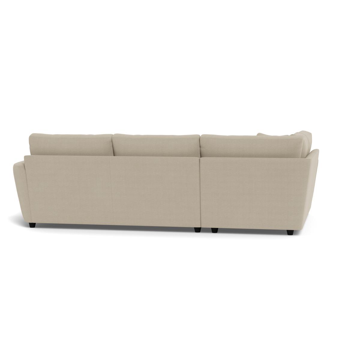 Heal's Snooze Left Hand Facing Corner Sofa Linen Hessian Black Feet - Heal's UK Furniture – image 5