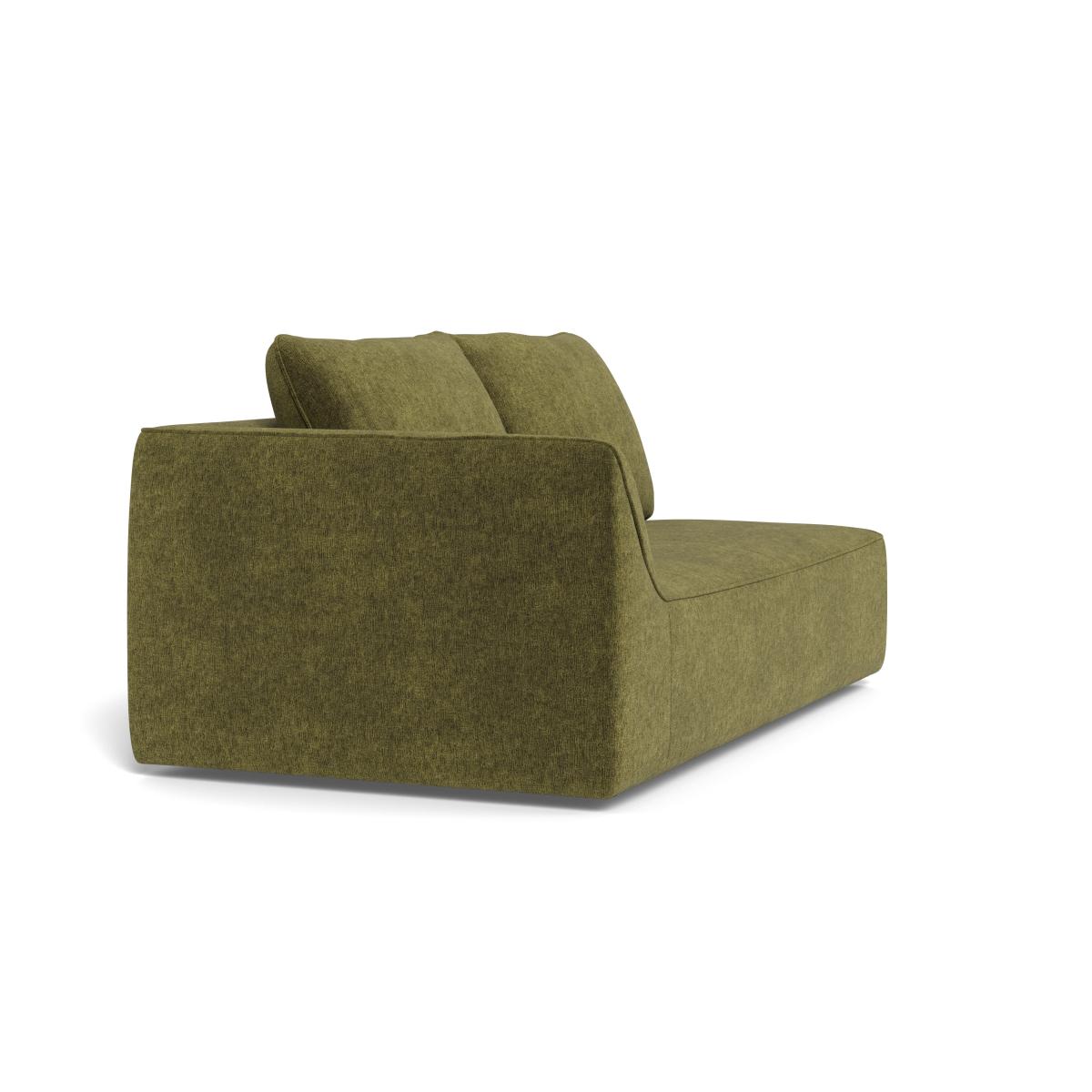 Heal's Morven Left Hand Facing 3 Seater Unit Boucle Velvet Wilder Black Feet – image 2