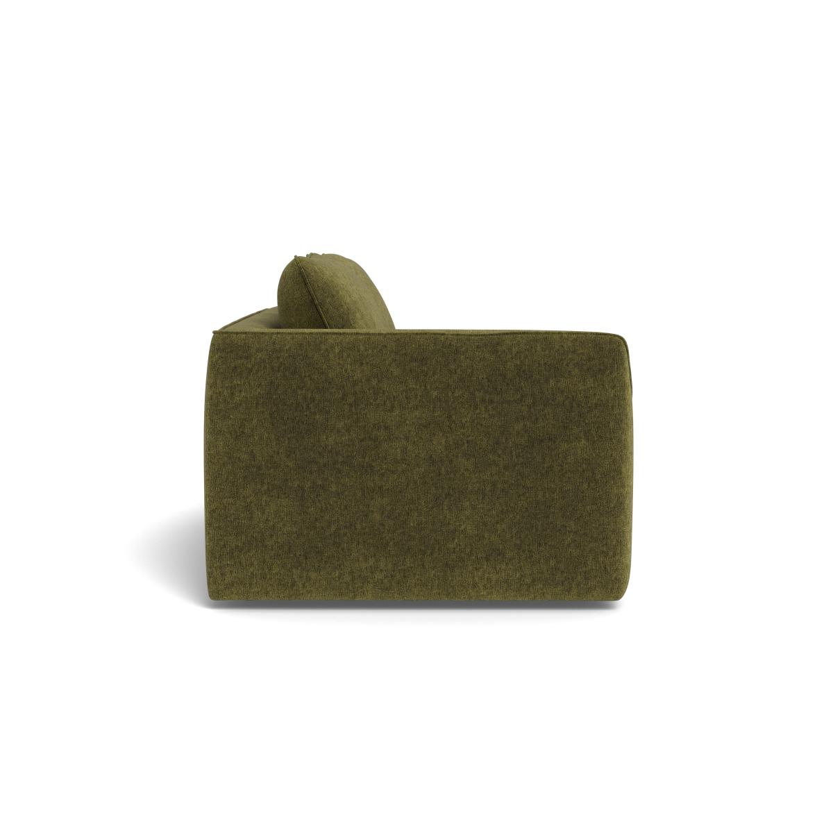 Heal's Morven Left Hand Facing 3 Seater Unit Boucle Velvet Wilder Black Feet – image 3