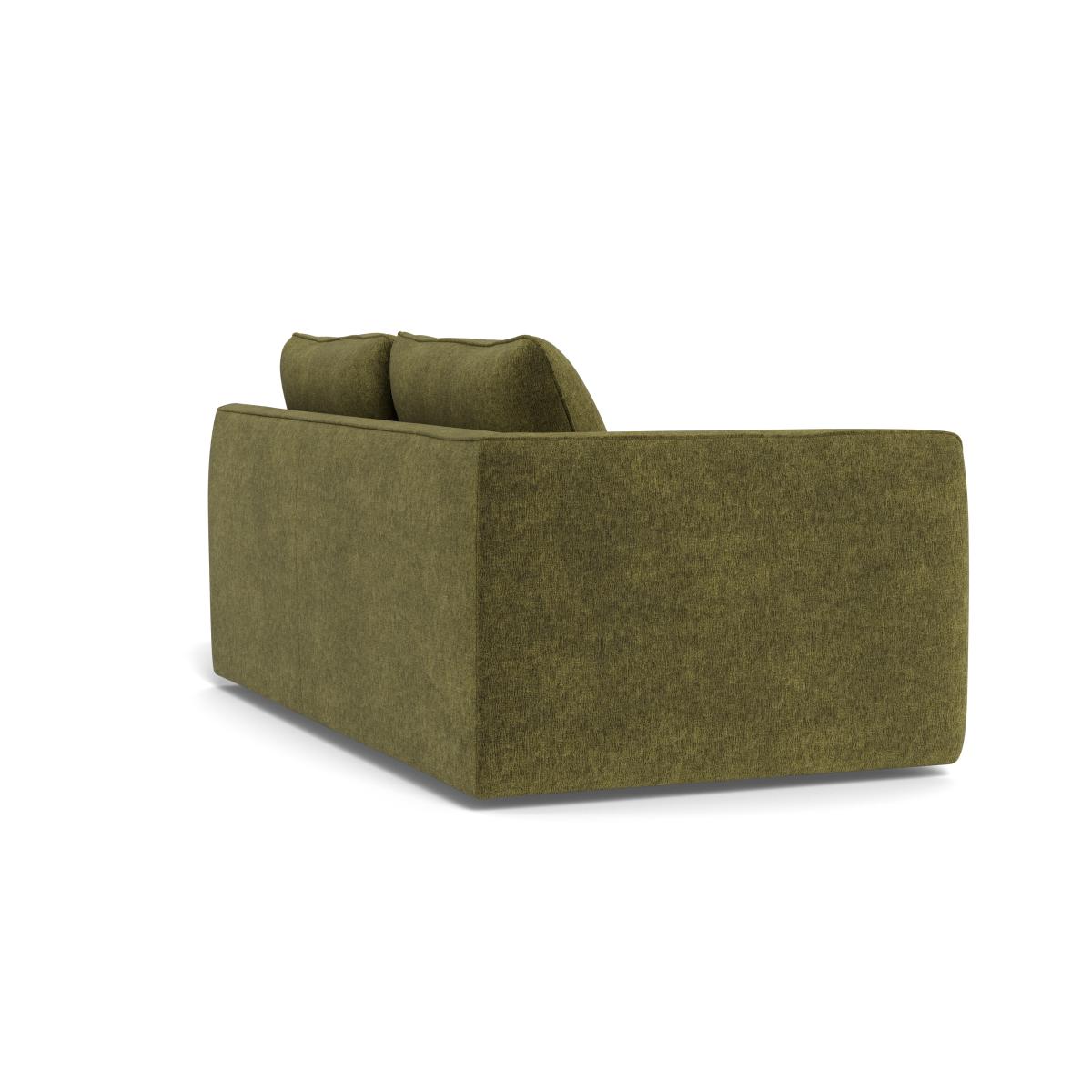 Heal's Morven Left Hand Facing 3 Seater Unit Boucle Velvet Wilder Black Feet – image 4