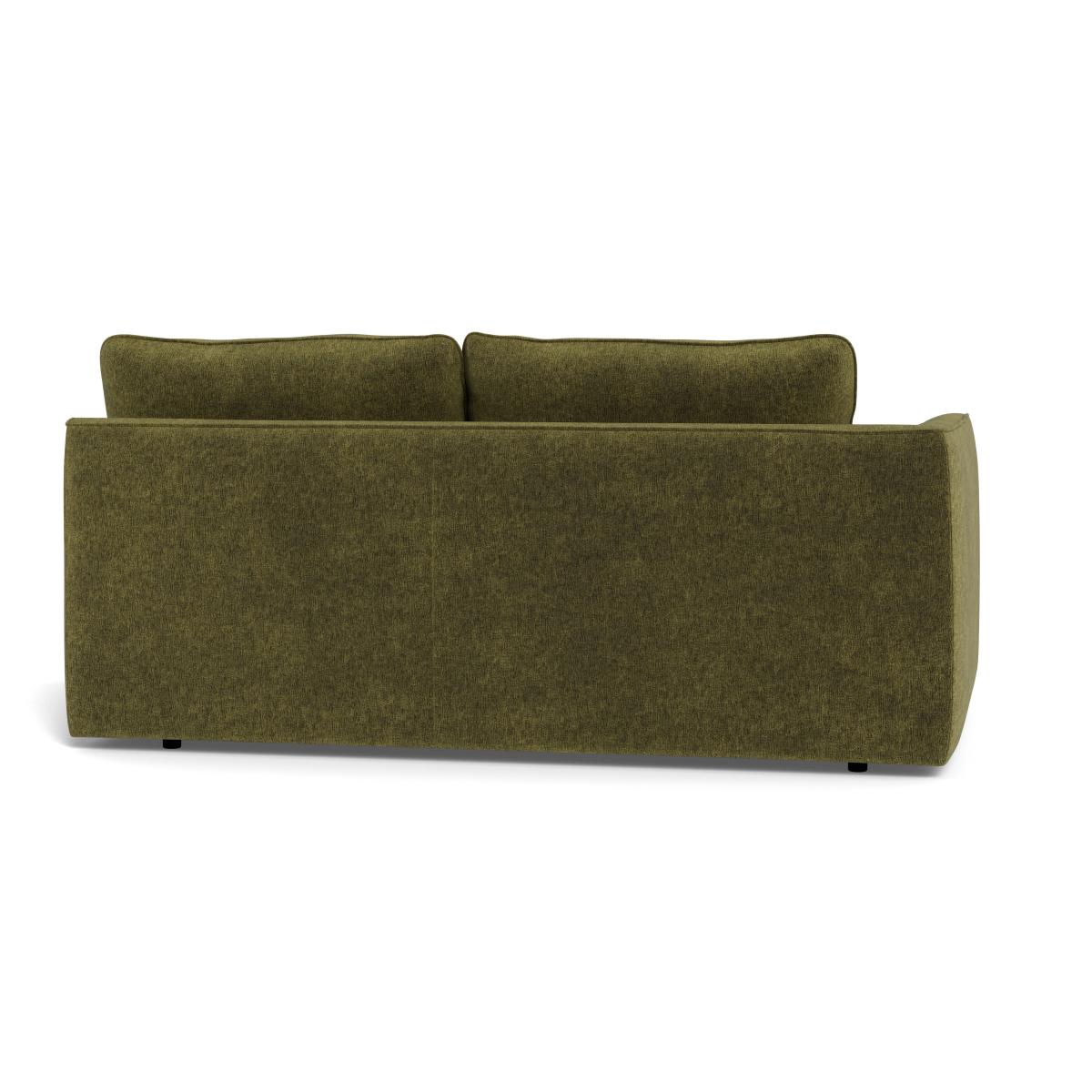 Heal's Morven Left Hand Facing 3 Seater Unit Boucle Velvet Wilder Black Feet – image 5
