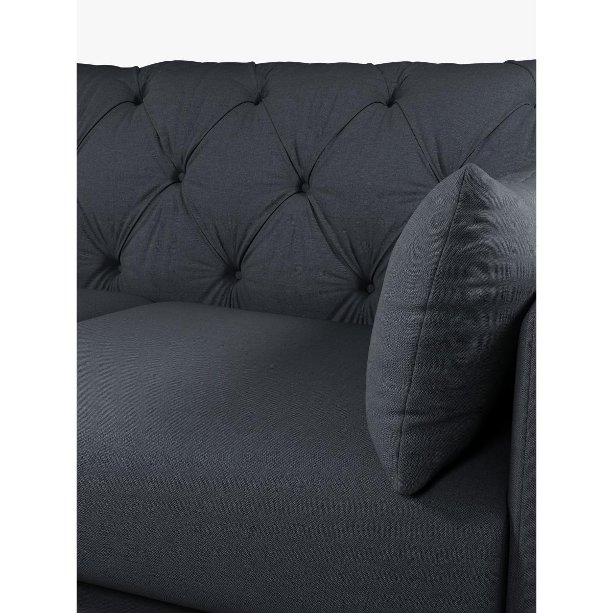 Swoon Mendel Large 3 Seater LHF Chaise End Sofa, Gold Leg – image 4