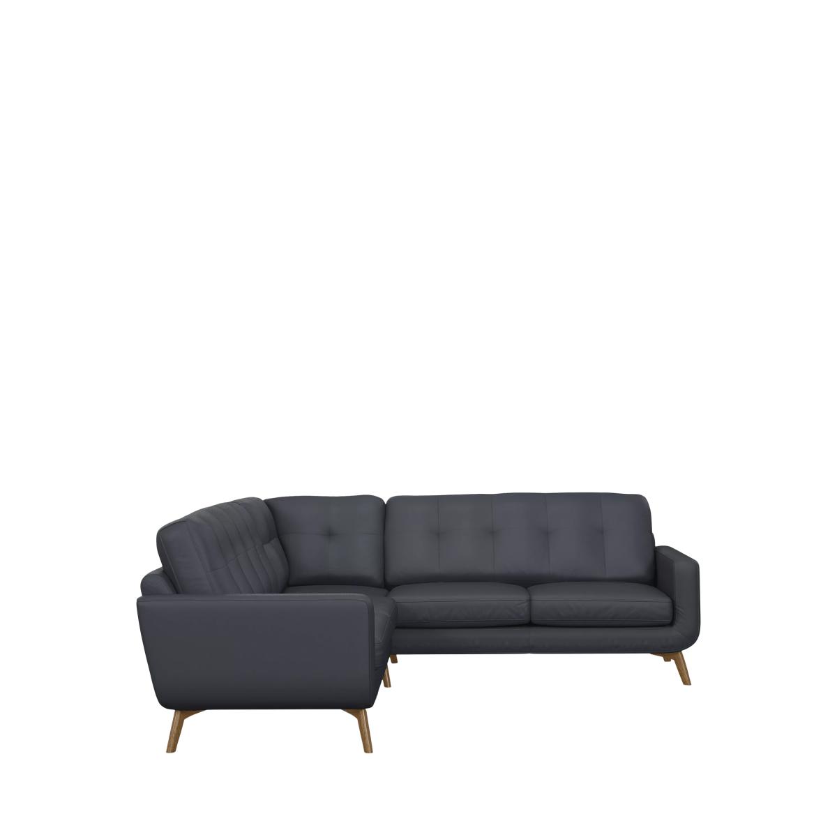 John Lewis Barbican Leather Corner Sofa, Light Leg – image 3