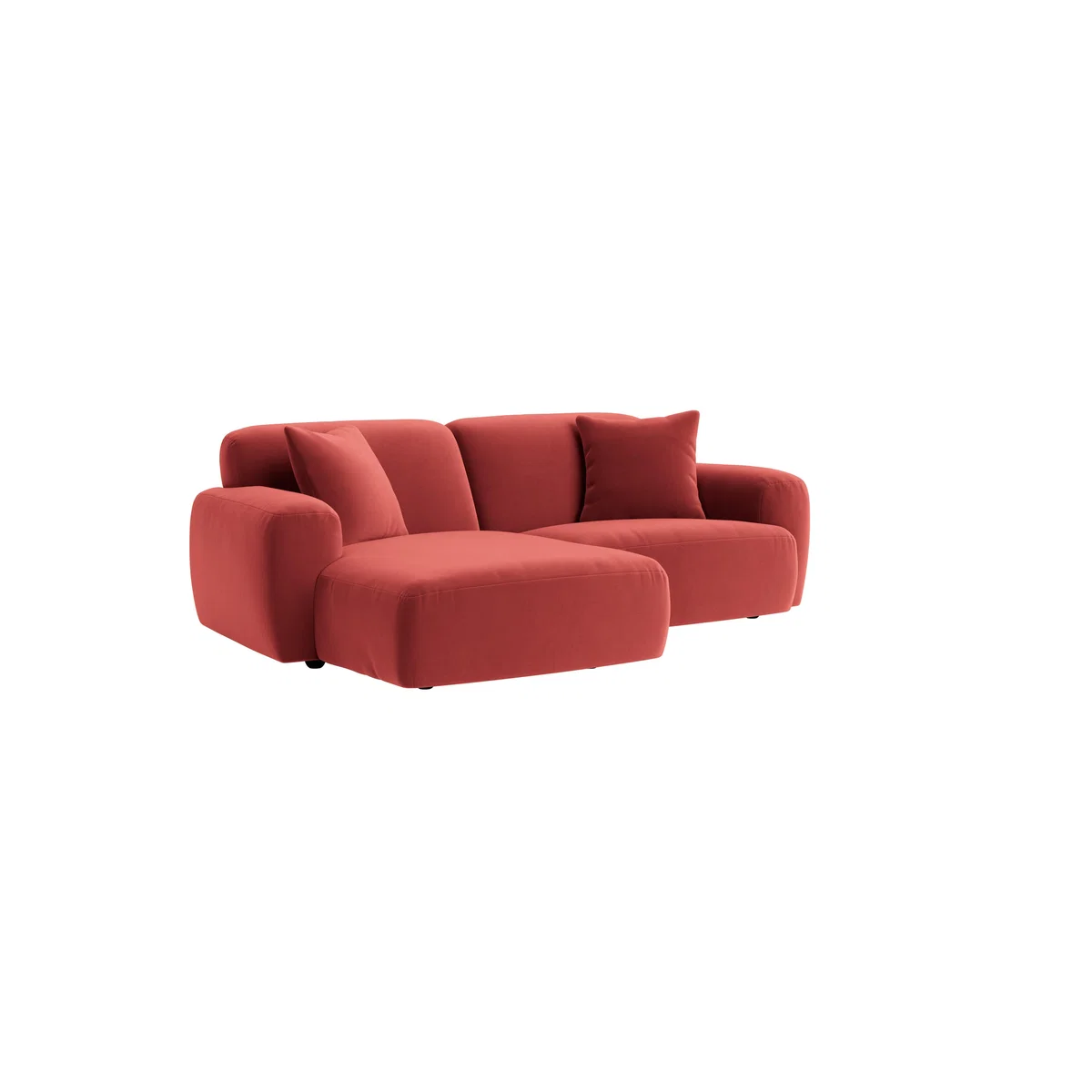 Squishblocks Modular Chaise Sofa - Medium Left Hand - Clever Velvet - Rocking Horse – image 2