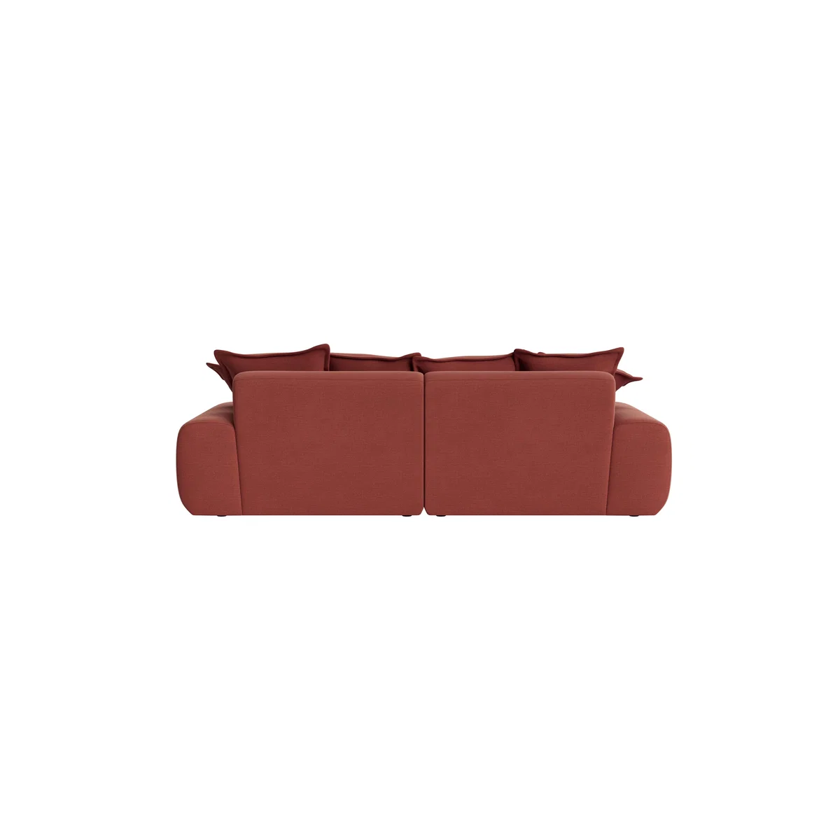 Wodge Modular Chaise Sofa - Medium Left Hand - Clever Linen - Summer Pudding – image 4