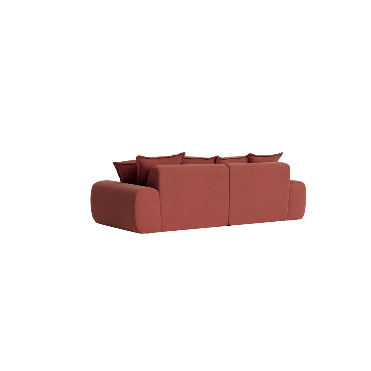 Wodge Modular Chaise Sofa - Medium Left Hand - Clever Linen - Summer Pudding – image 5