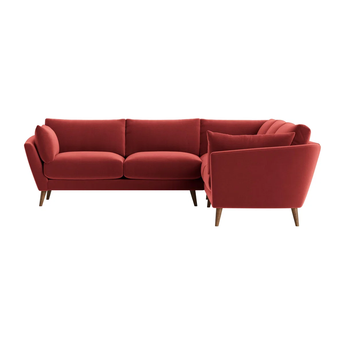 Groover Corner Sofa in Even Sided in Rocking Horse Clever Velvet – image 1