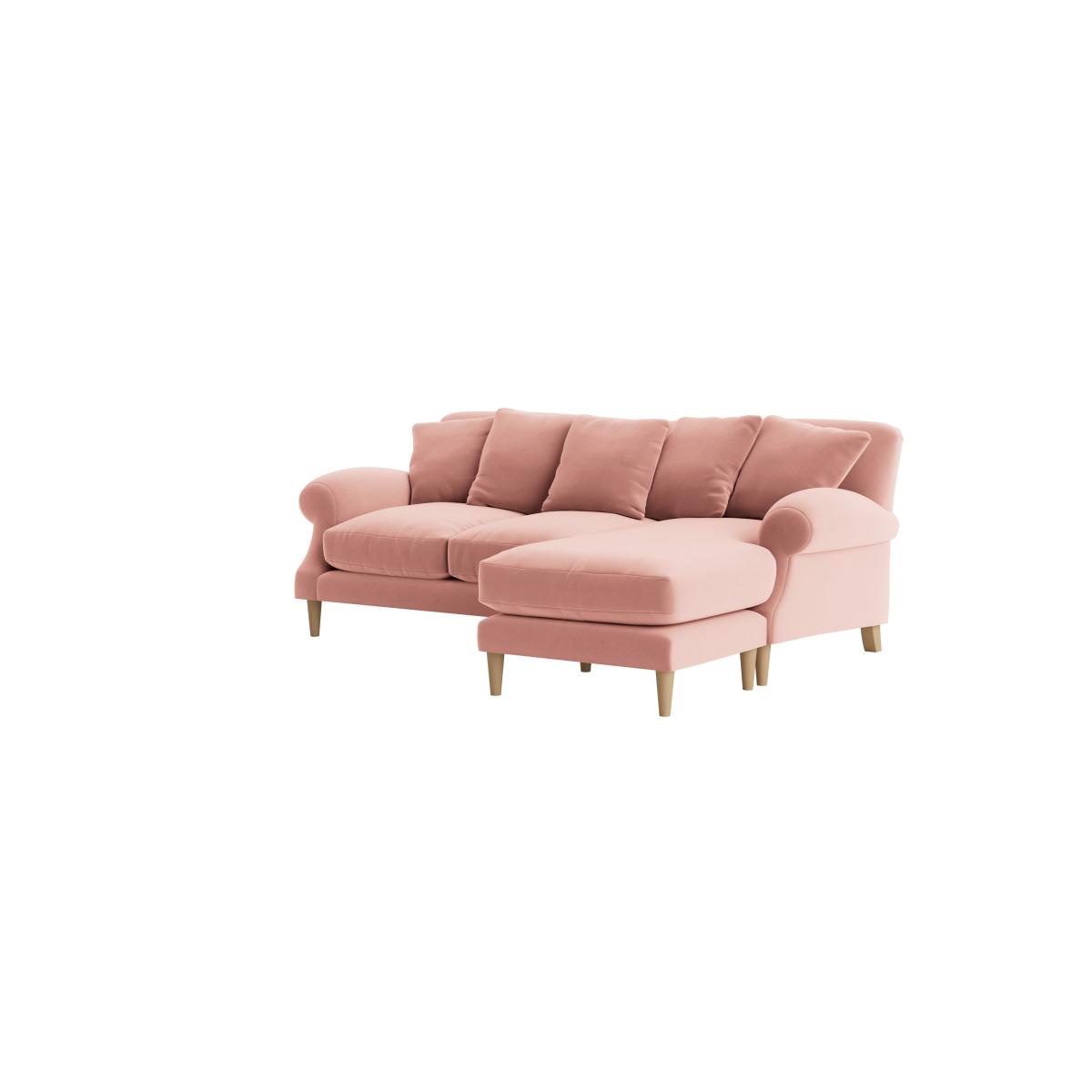 Crumpet Chaise Sofa - Large Left Hand - Clever Velvet - Flushed Cheek – image 6