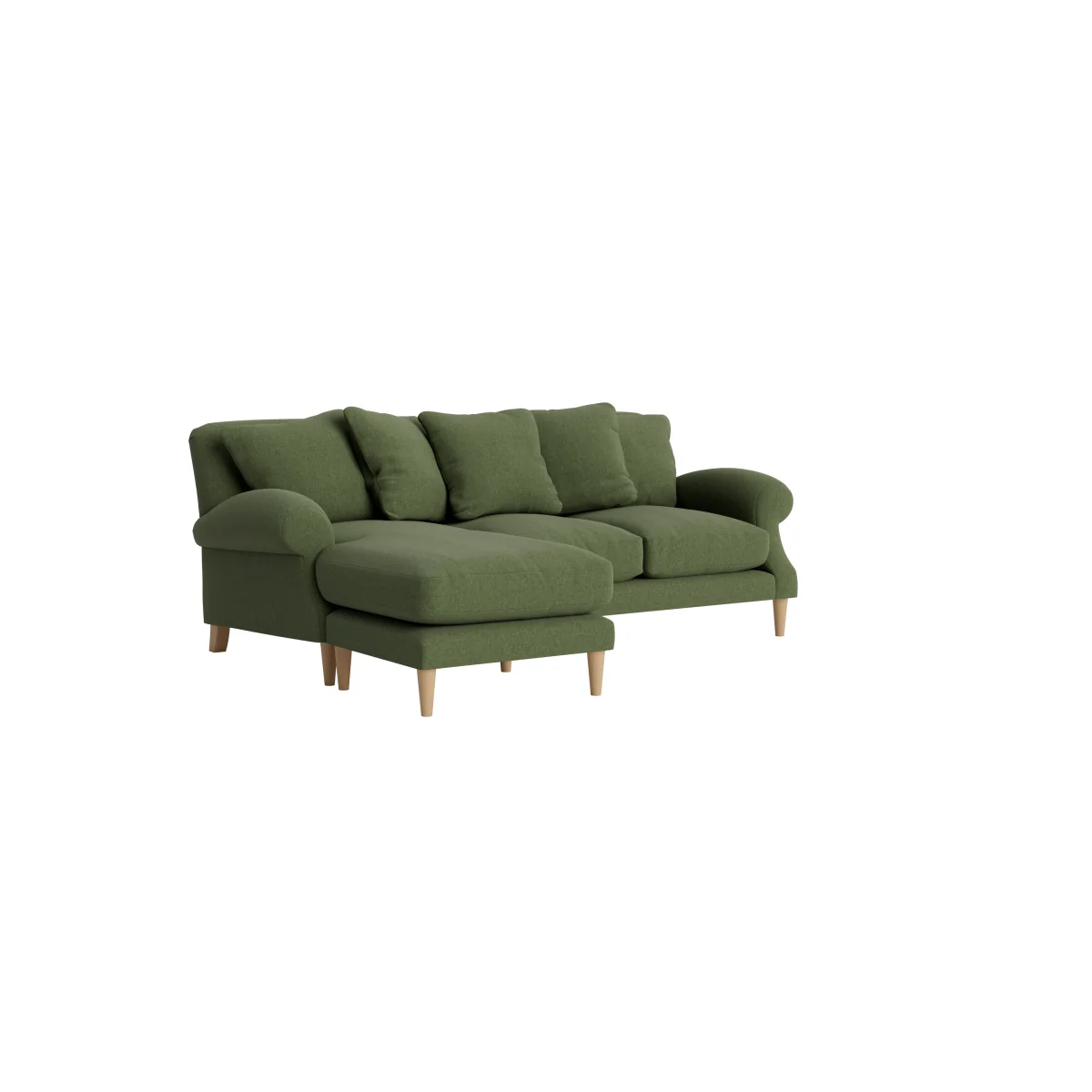 Crumpet Chaise Sofa - Large Left Hand - Clever Linen - Battered Shed – image 2