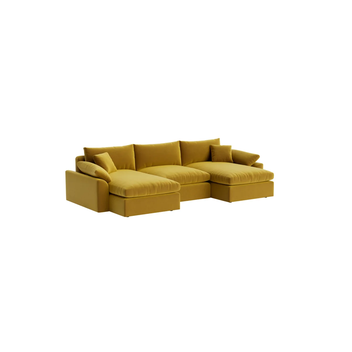Cuddlemuffin Modular Chaise Sofa, Udoch (Honey Pot Clever Velvet) – image 2