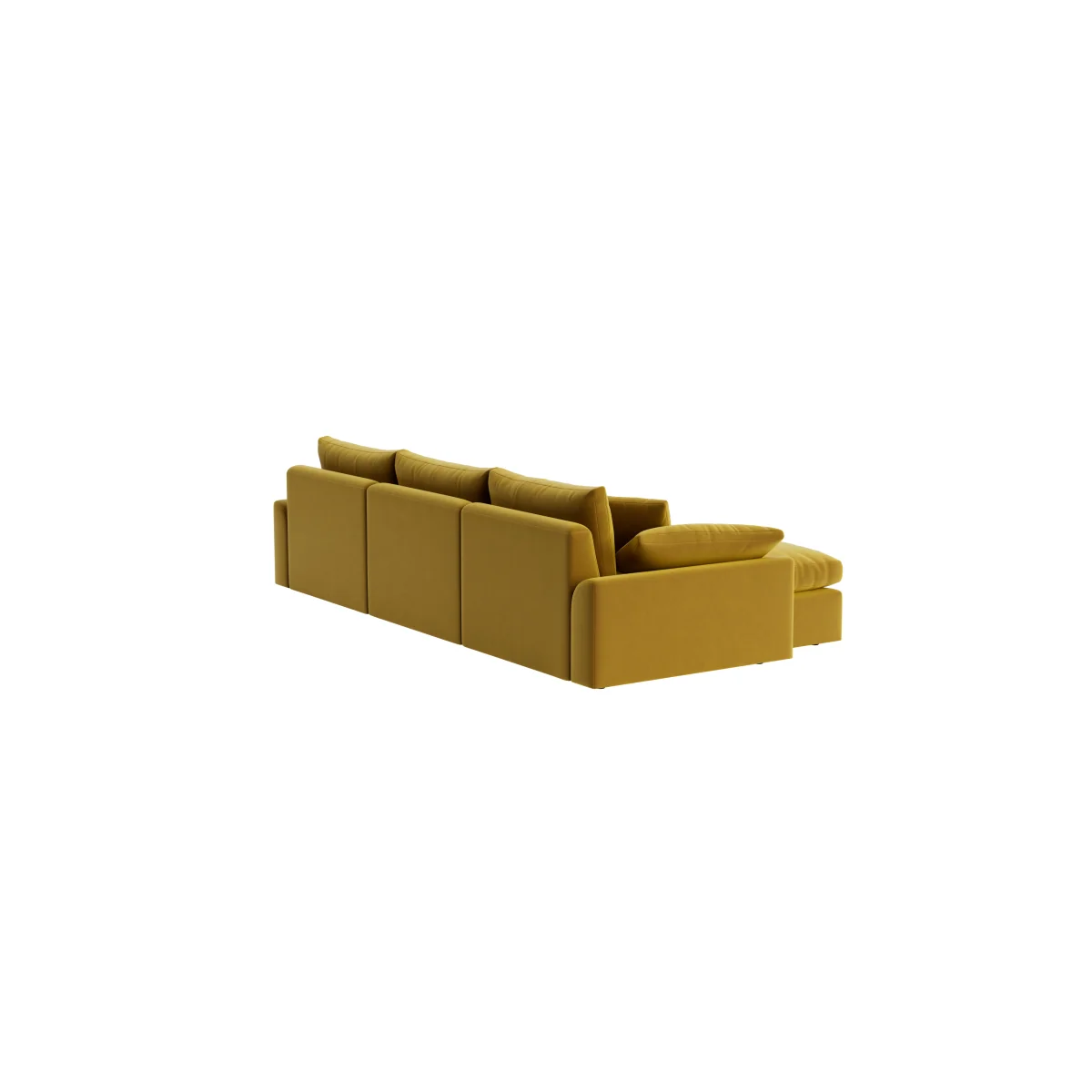 Cuddlemuffin Modular Chaise Sofa, Udoch (Honey Pot Clever Velvet) – image 3