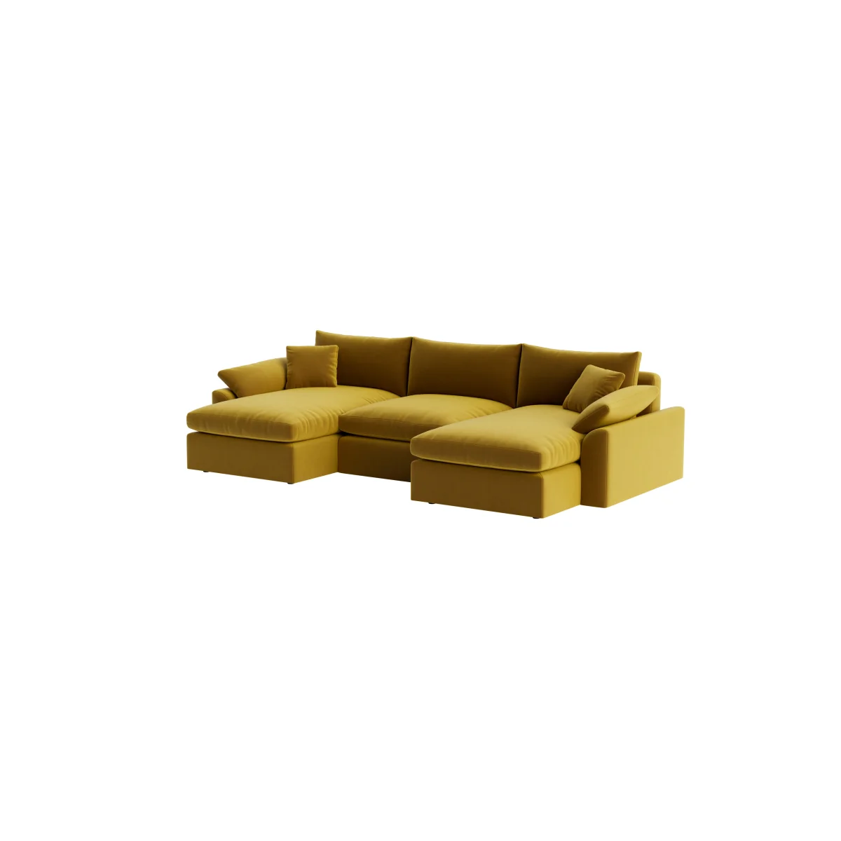 Cuddlemuffin Modular Chaise Sofa, Udoch (Honey Pot Clever Velvet) – image 6