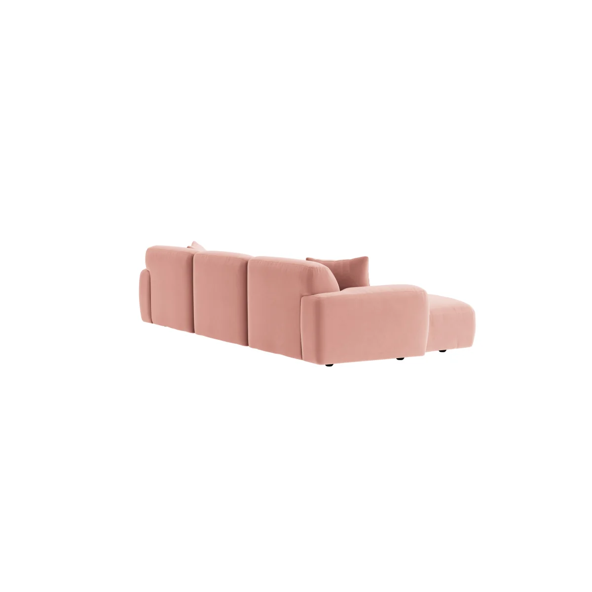 Squishblocks Modular Chaise Sofa, Udoch (Flushed Cheek Clever Velvet) – image 3