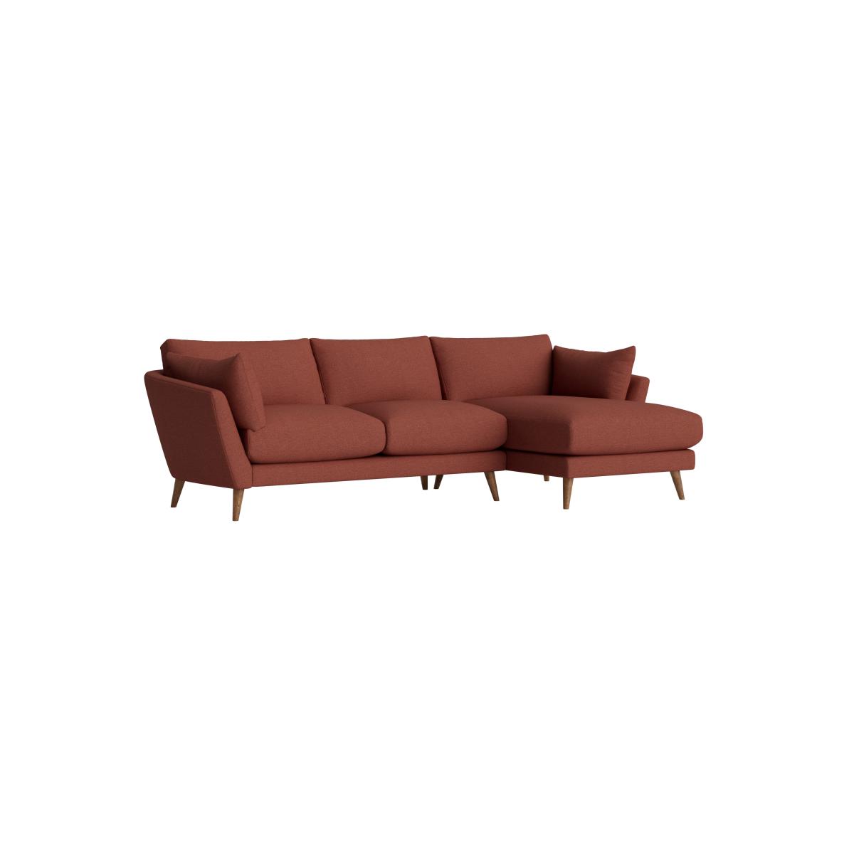 Groover Chaise Sofa in Extra Large Right Hand in Brick Dust Clever Slubby Linen – image 2