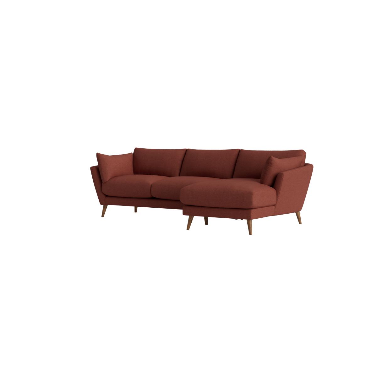 Groover Chaise Sofa in Extra Large Right Hand in Brick Dust Clever Slubby Linen – image 6