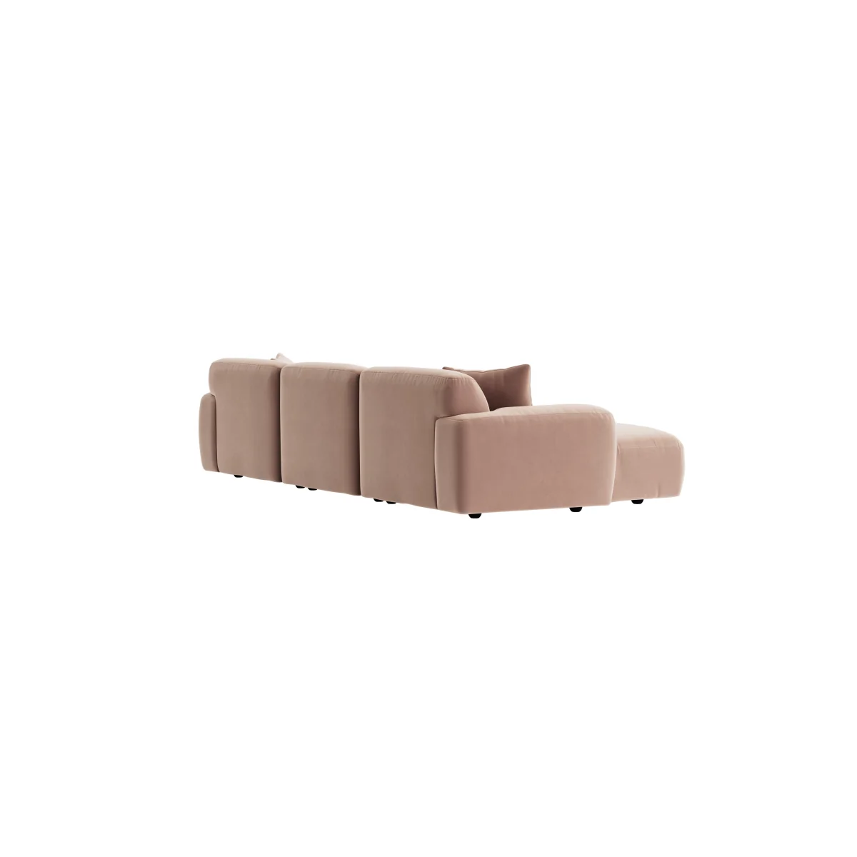 Squishblocks Chaise Movie Sofa (Milky Tea Clever Velvet) – image 3