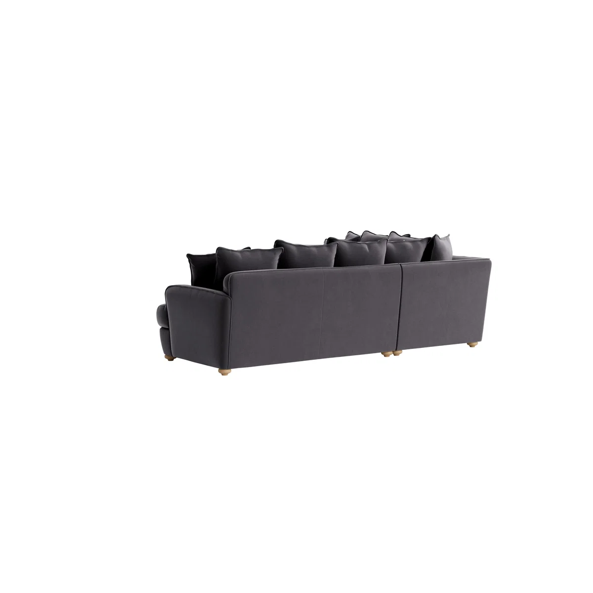 Smooch Corner Sofa - Large Left Hand - Clever Velvet - Wire Wool – image 5