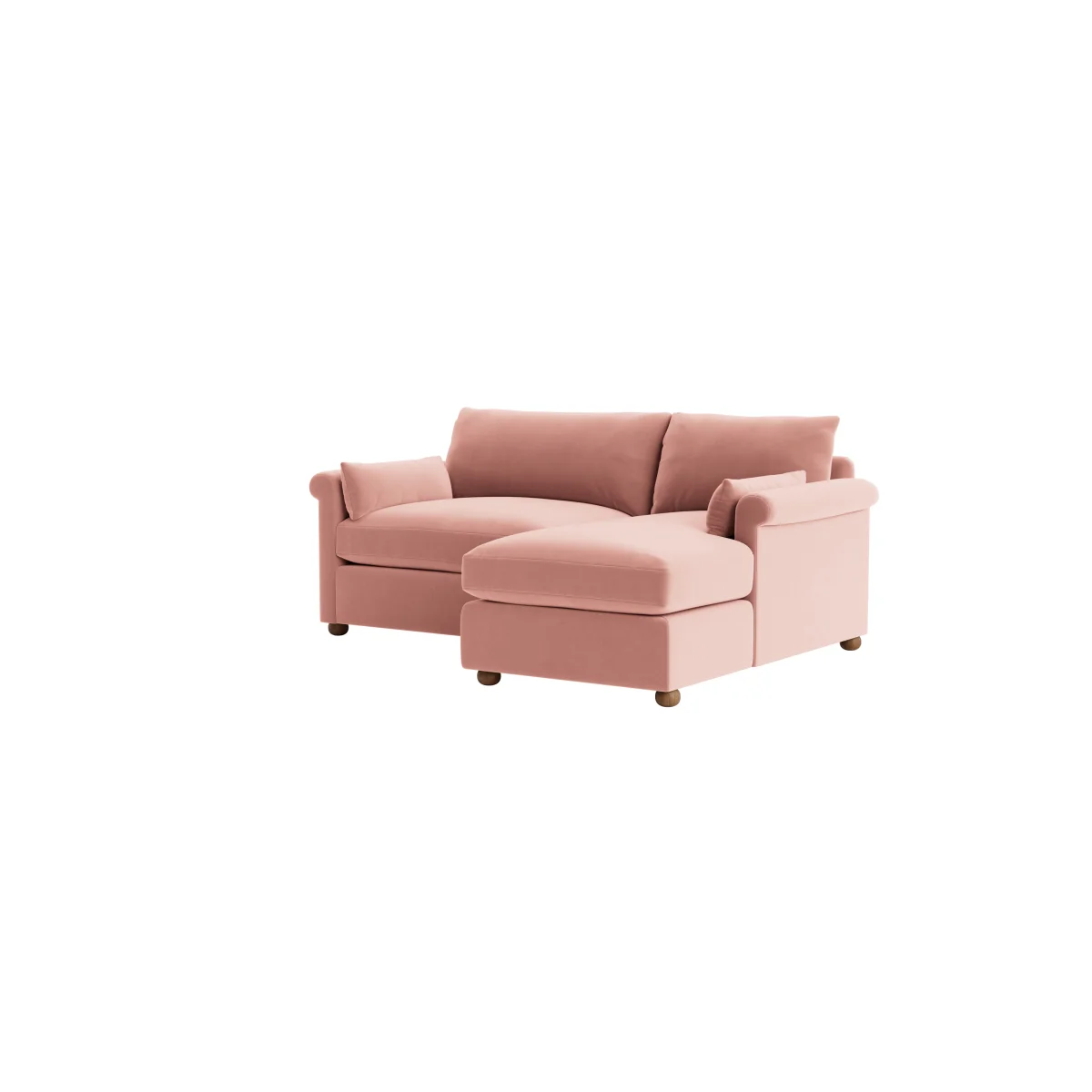 Queenie Chaise Sofa, Large Right Hand (Flushed Cheek Clever Velvet) – image 6