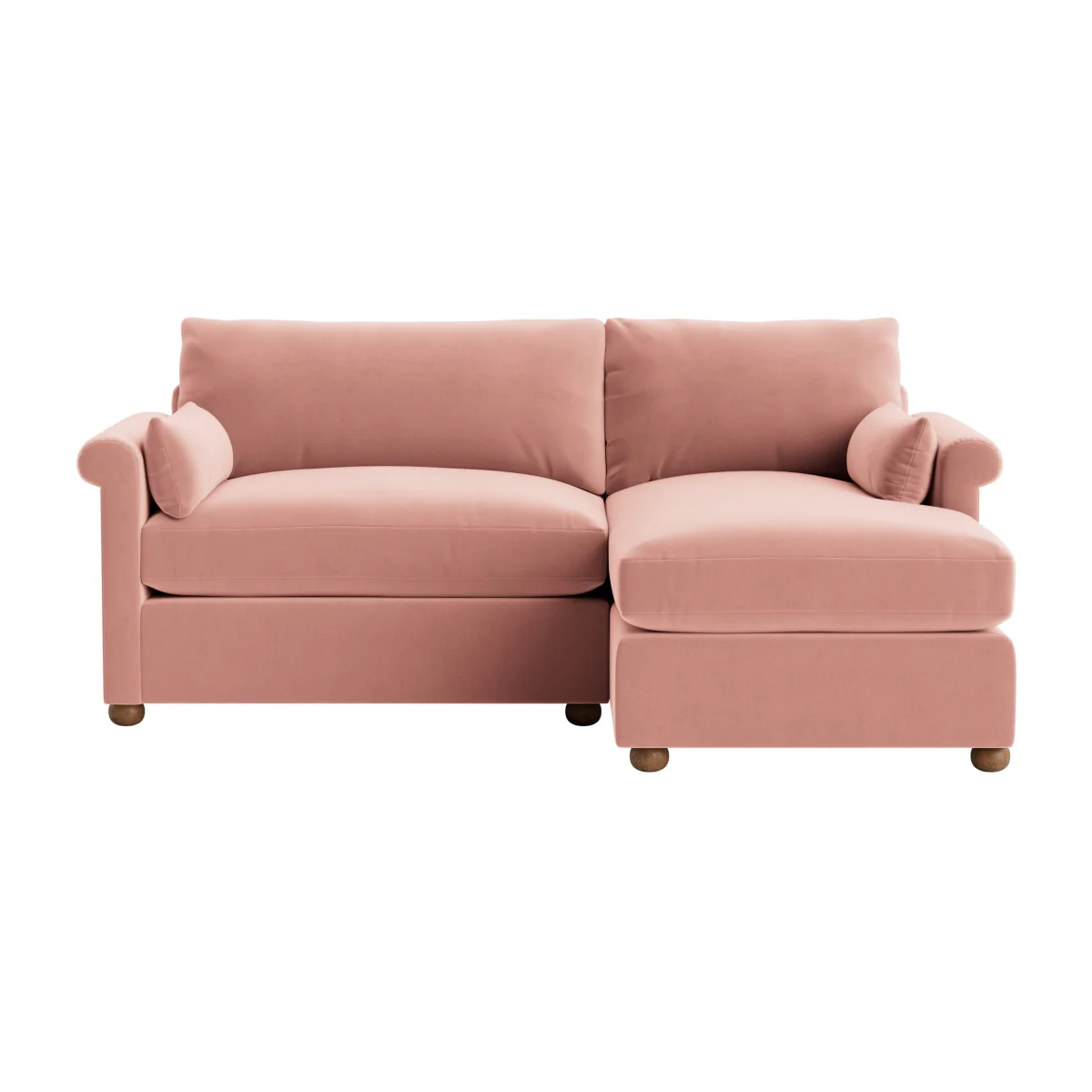 Queenie Chaise Sofa, Large Right Hand (Flushed Cheek Clever Velvet) – image 1