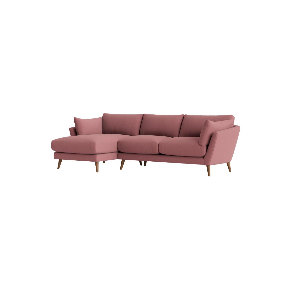 Groover Chaise Sofa in Extra Large Left Hand in Rosy Posy Clever Slubby Cotton – image 6