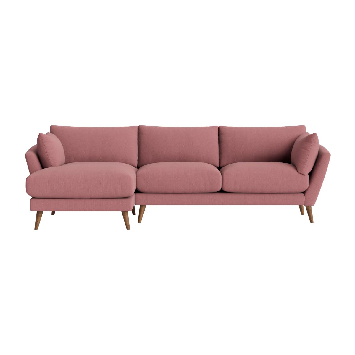 Groover Chaise Sofa in Extra Large Left Hand in Rosy Posy Clever Slubby Cotton – image 1