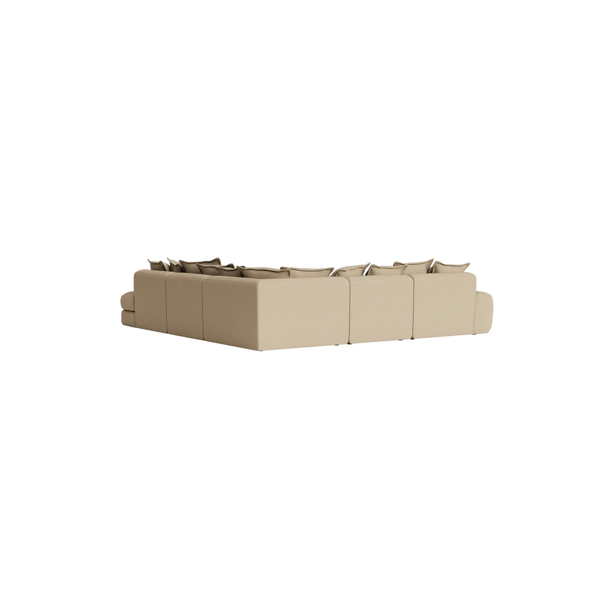 Wodge Modular Chaise Corner Sofa, Largelhch (Wooden Spoon Clever Slubby Linen) – image 3