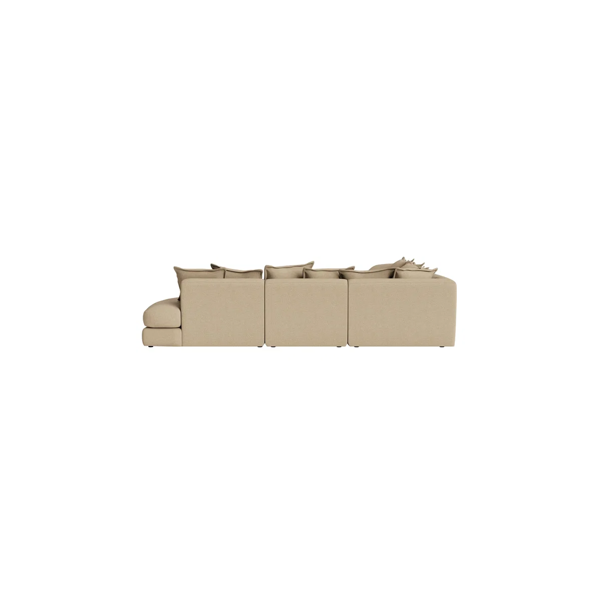 Wodge Modular Chaise Corner Sofa, Largelhch (Wooden Spoon Clever Slubby Linen) – image 4
