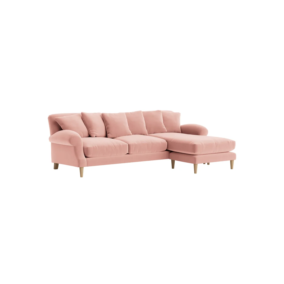 Crumpet Chaise Sofa, Extra Large Right Hand (Flushed Cheek Clever Velvet) – image 2