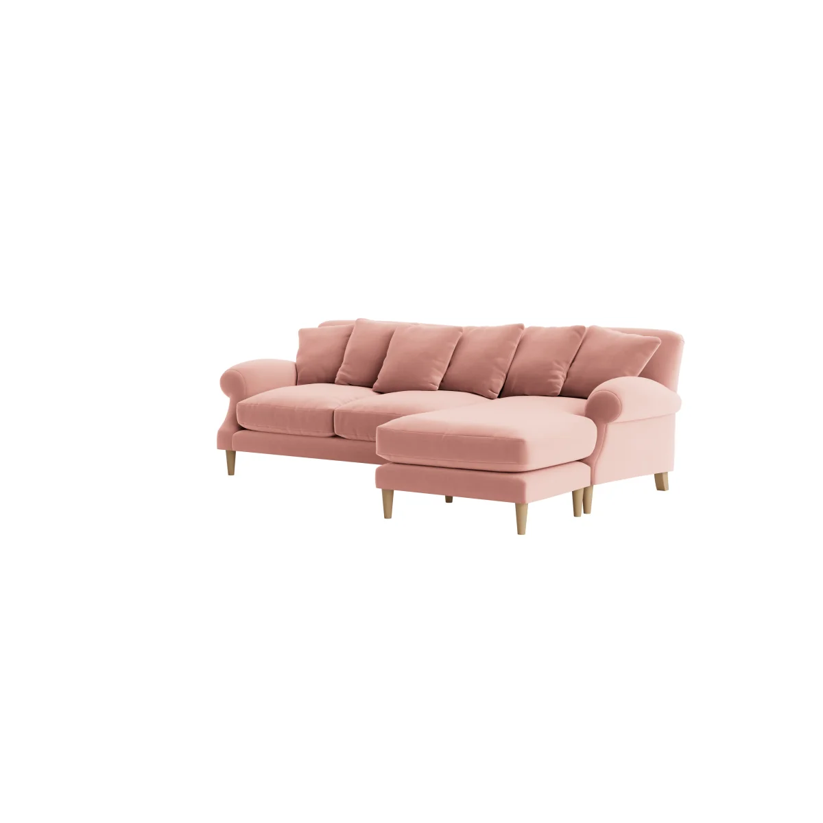 Crumpet Chaise Sofa, Extra Large Right Hand (Flushed Cheek Clever Velvet) – image 6